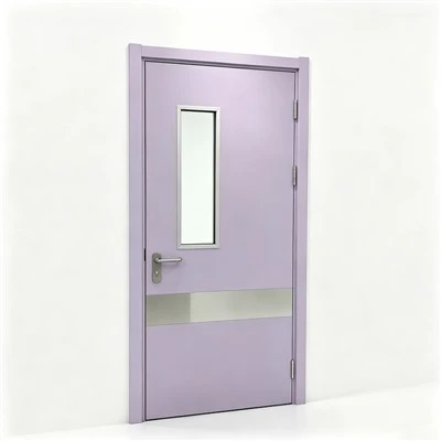 Steel Fire-Resistant Door With Window